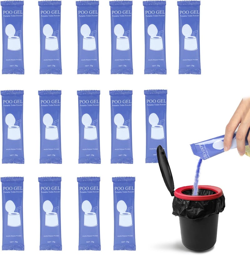 oceanengine Store Portable Toilet Absorbent Gel, Portable Toilet Powder Poo Urine Powder for Camping Outdoor Hiking - Image 1